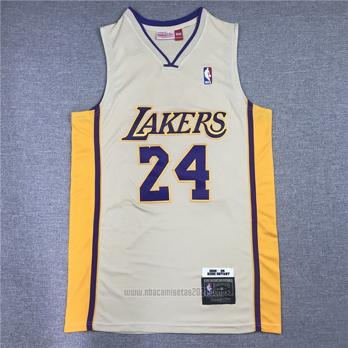 Camiseta Los Angeles Lakers Kobe Bryant #24 Hardwood Classics 2008-2009 Blanco